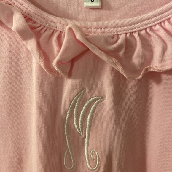 “M” embroidered pink dress - Picture 2 of 7